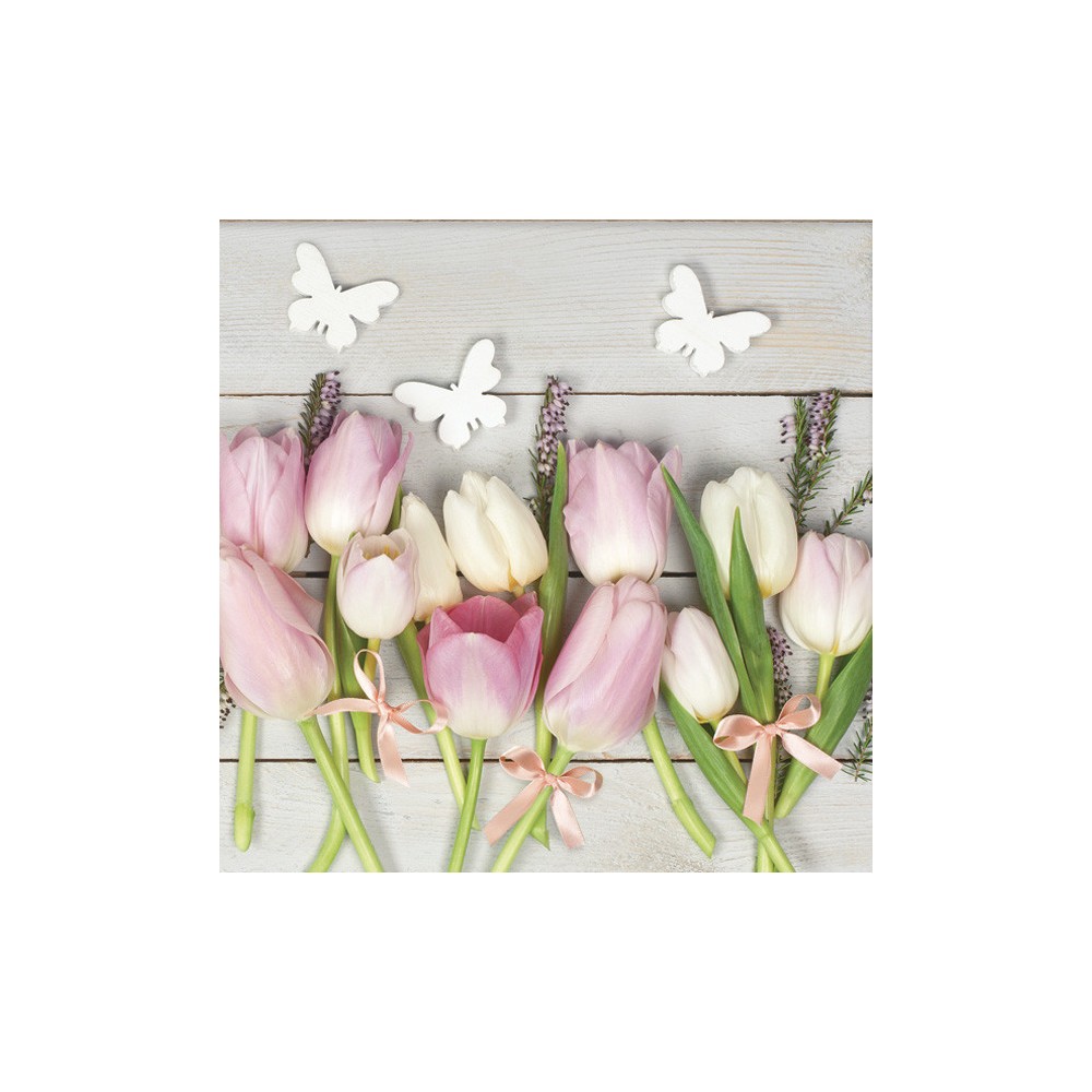 Flower On Wood Tulip napkin 20 pcs 33x33 cm