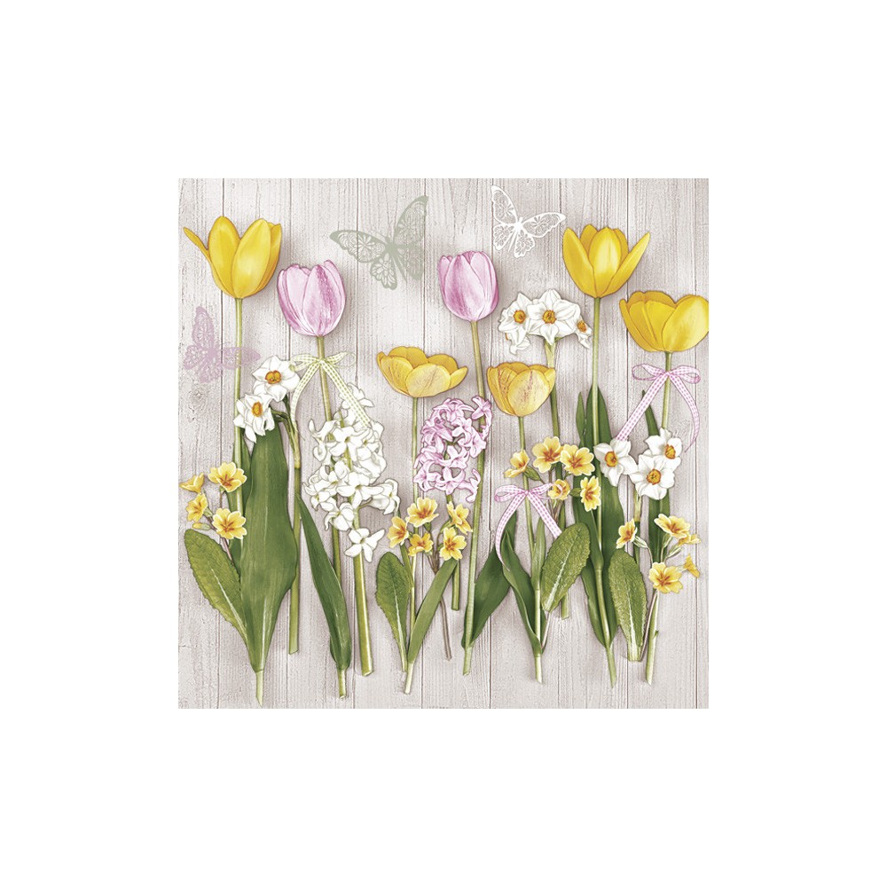 Flower Spring Flowers Tulip Napkin 20 pcs 33x33 cm
