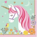 Unicorn Believe 16-piece napkin 33x33 cm