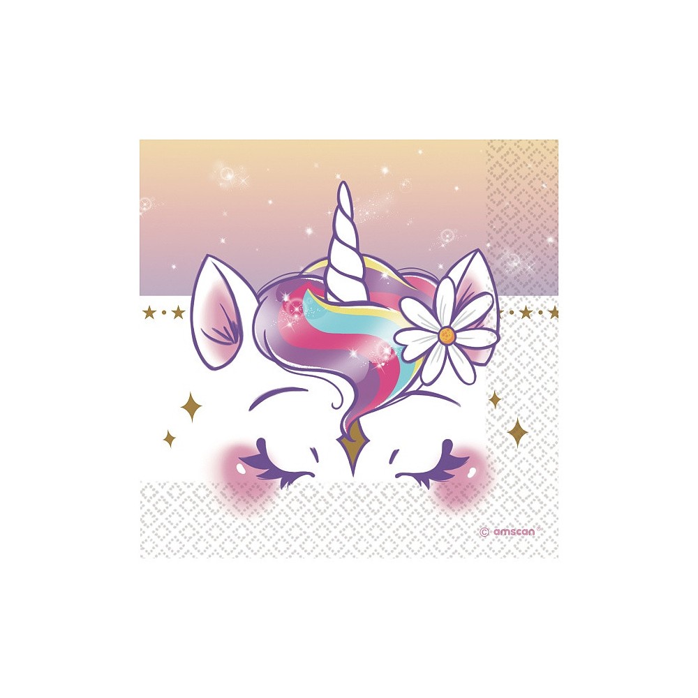 Unicorn Dreams 16-piece napkin 33x33 cm