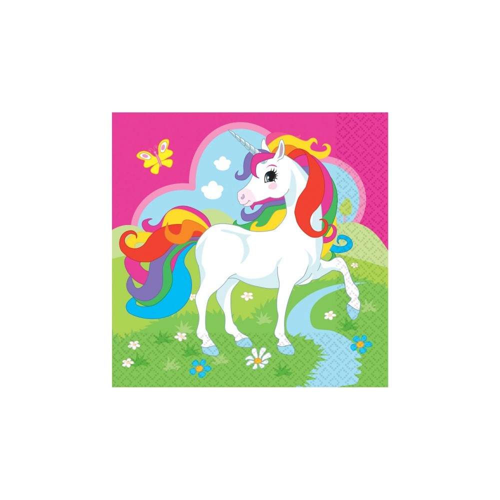 Unicorn Meadow napkin 20 pieces 33x33 cm