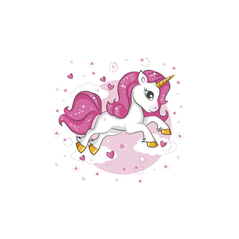 Unicorn Pink Heart 20-piece napkin 33x33 cm