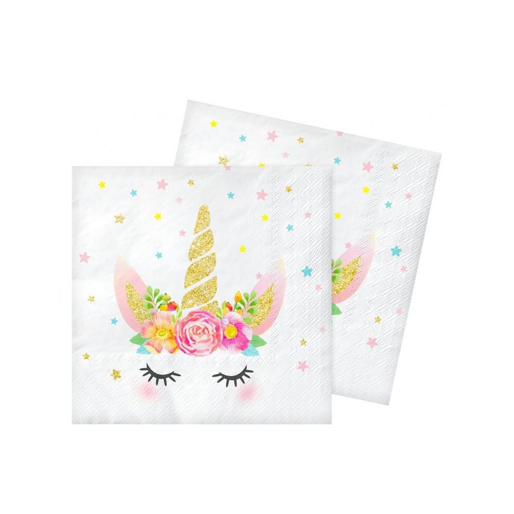 Unicorn Star napkin pack of 20 33x33 cm