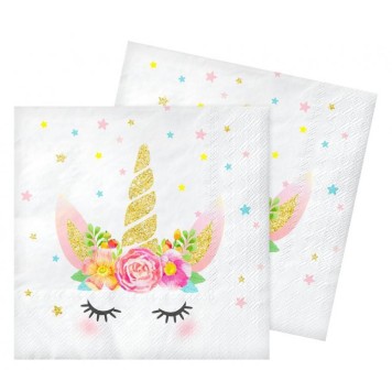 Unicorn Star napkin pack of 20 33x33 cm