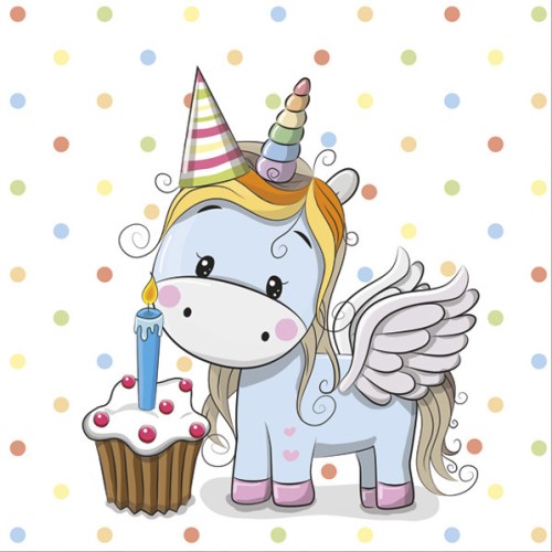 Unicorn Sweet napkin 20 pcs 33x33 cm