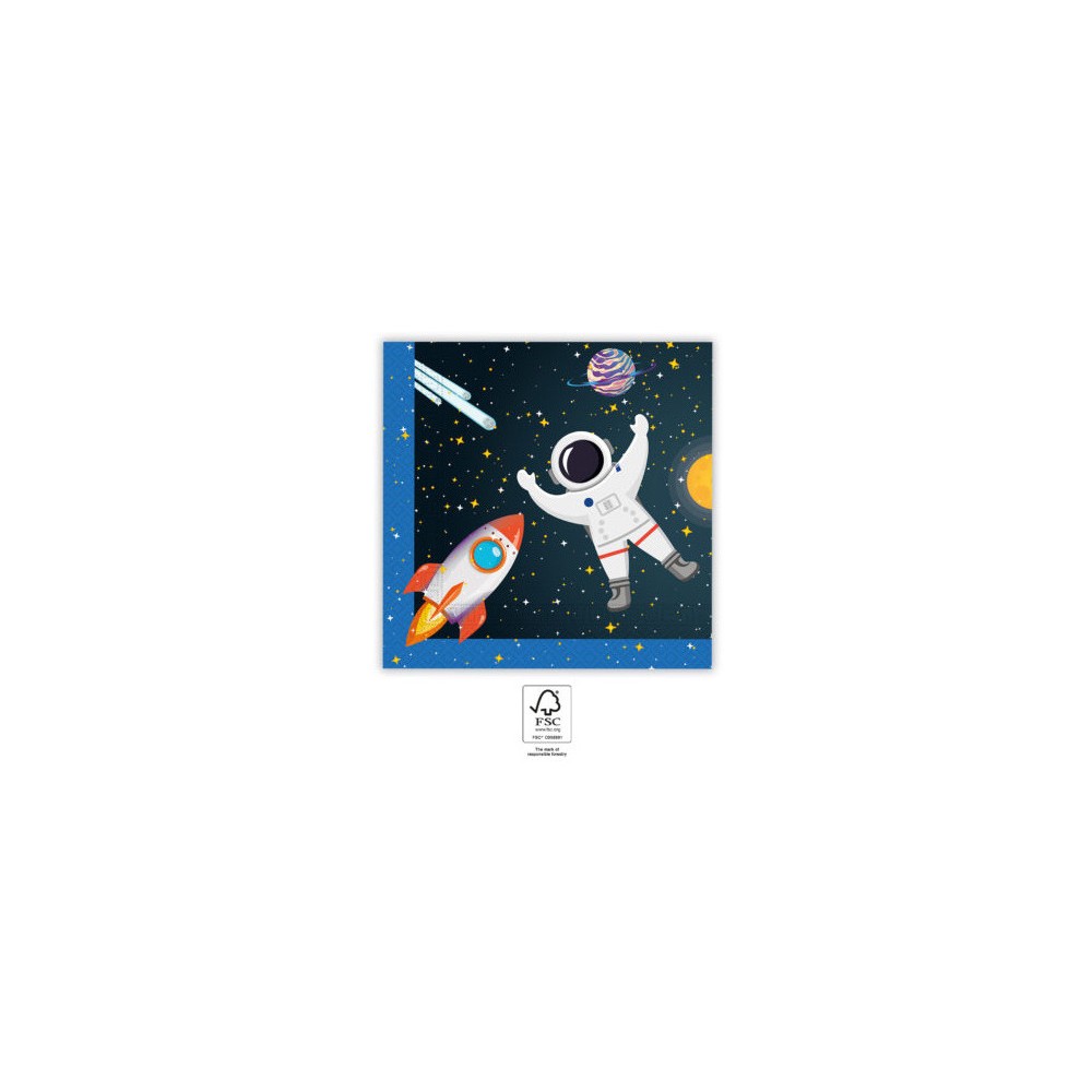 Space Rocket Space napkin 20 pcs 33x33 cm FSC