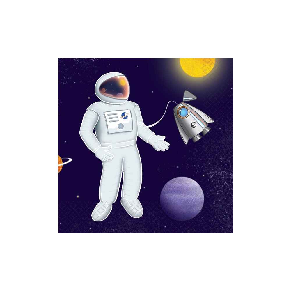 Space Space napkin 16 pieces 33x33 cm