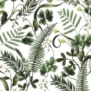 Colour Ferns & Green Leaves Flower Napkin Pack of 20 33x33 cm