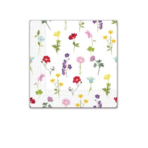 Flower Flowers Field 20-piece napkin, 33x33 cm FSC