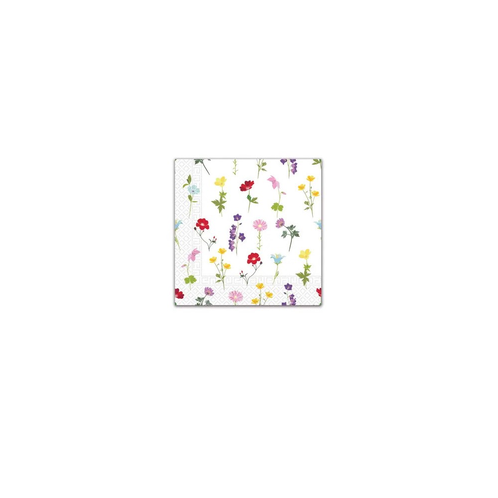 Flower Flowers Field 20-piece napkin, 33x33 cm FSC