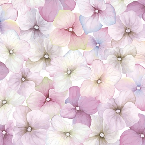 Flower Pink Hydrangea napkin 20 pcs 33x33 cm