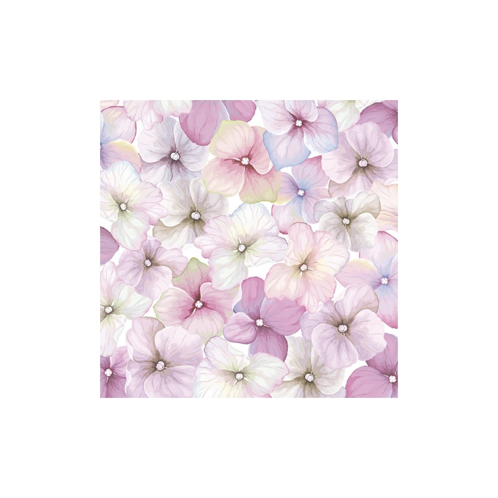 Flower Pink Hydrangea napkin 20 pcs 33x33 cm