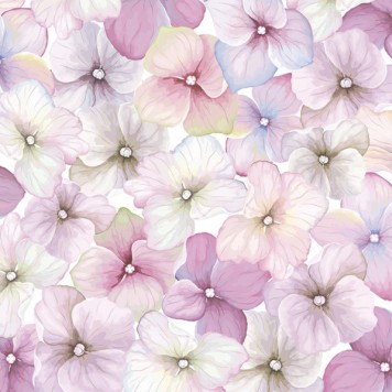 Flower Pink Hydrangea napkin 20 pcs 33x33 cm