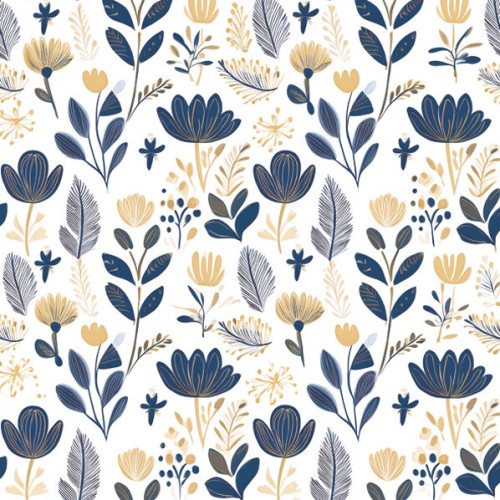 Colour Scandinavian Floral Flower Napkin 20 pcs 33x33 cm