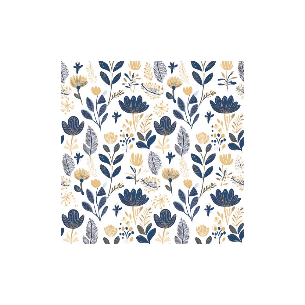 Colour Scandinavian Floral Flower Napkin 20 pcs 33x33 cm