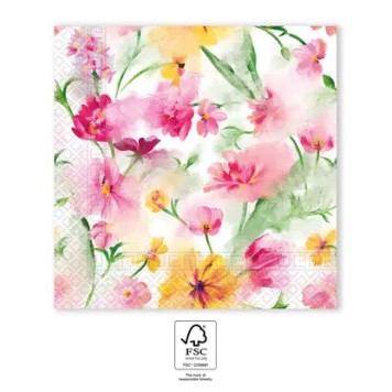 Flower Spring napkin 20 pcs, 33x33 cm FSC