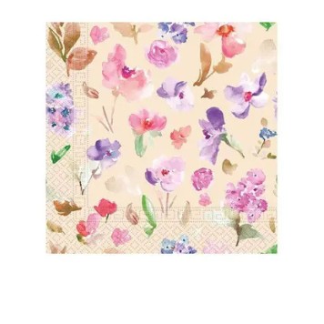 Flower Watercolor napkin 20 pcs 33x33 cm