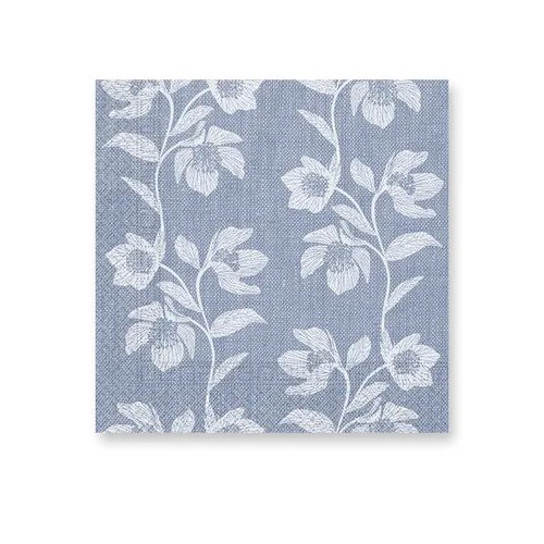Flower Turquoise Flowers napkin pack of 20 33x33 cm