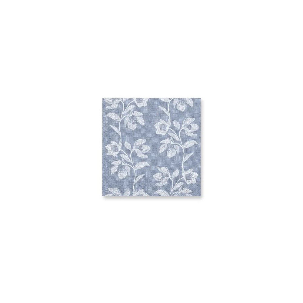 Flower Turquoise Flowers napkin pack of 20 33x33 cm