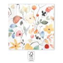 Flower Watercolor Bouquet napkin 20 pcs 33x33 cm