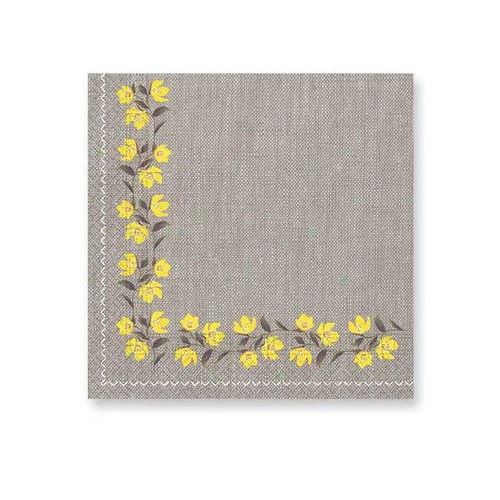 Flower Yellow Flowers napkin 20 pcs 33x33 cm