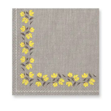 Flower Yellow Flowers napkin 20 pcs 33x33 cm