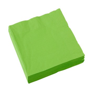 Colour Kiwi Green Napkin 20 pieces 33x33 cm