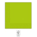 Colour Unicolour Green Light Green Napkin, Pack of 20, 33x33 cm FSC