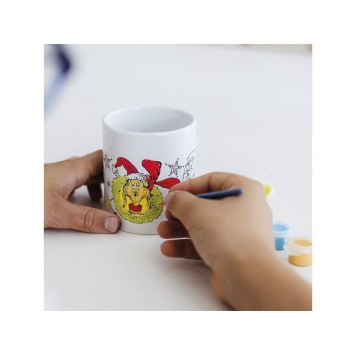 The Grinch Dr Seuss paintable porcelain mug 235 ml in Gift Box