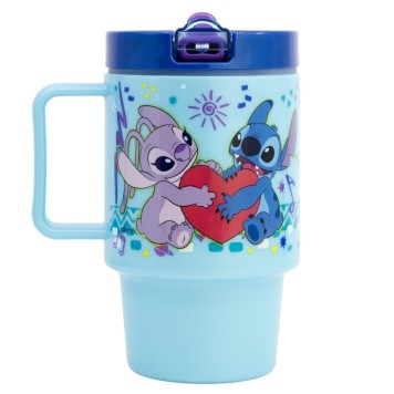 Disney Lilo and Stitch Drawing drinking straw mug 530 ml