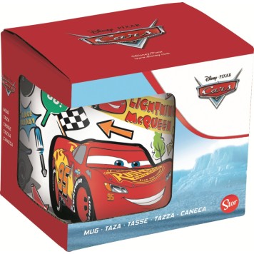 Disney Cars Stickers porcelain mug 235 ml (8 oz) in Gift Box