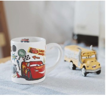 Disney Cars Stickers porcelain mug 235 ml (8 oz) in Gift Box