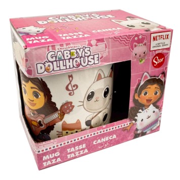 Gabby's Dollhouse Music porcelain mug 235 ml (8 oz) in Gift Box