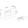 KOMODA CL100 6SZ PK BETON