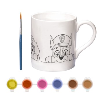 Paw Patrol Team paintable porcelain mug 235 ml in Gift Box