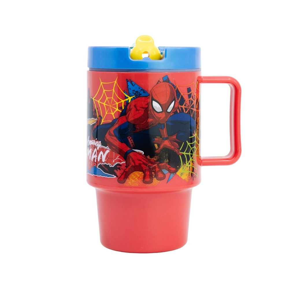 Spiderman Moving Target straw cup 530 ml
