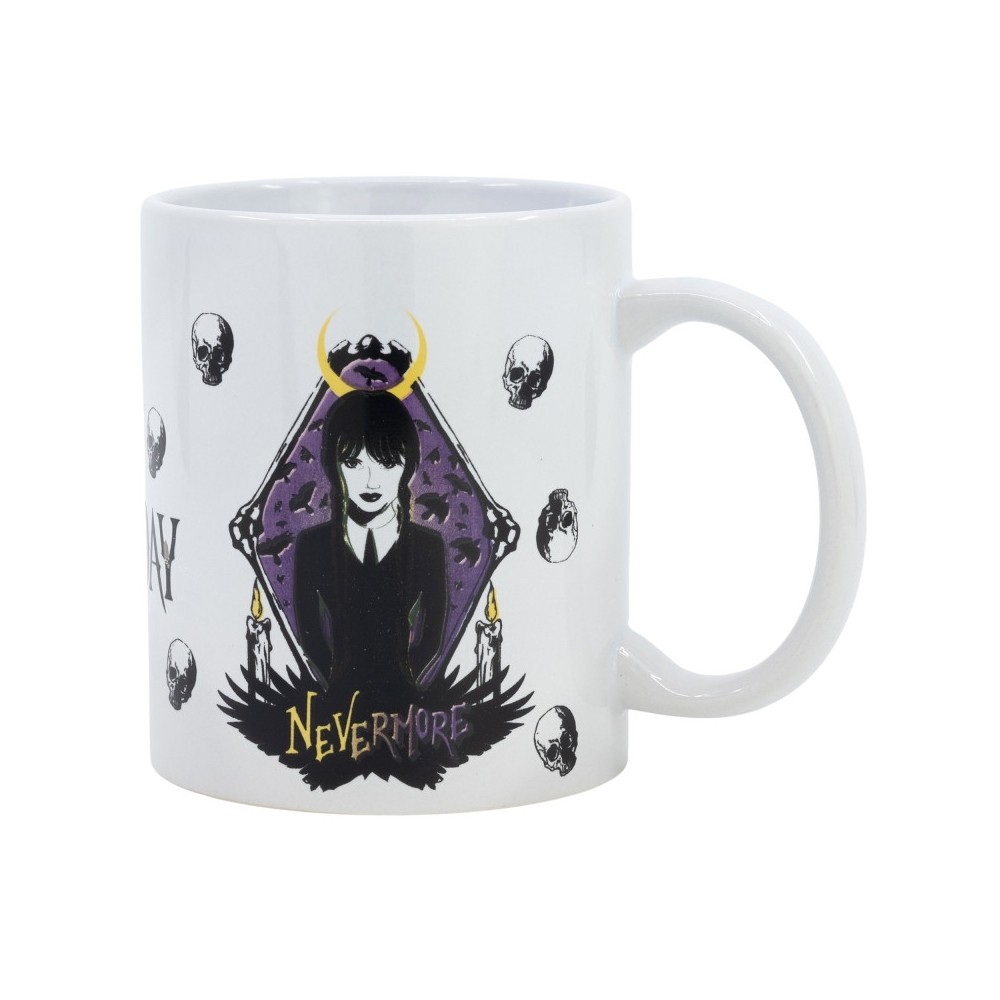 Wednesday Nevermore porcelain mug 325 ml (11 oz) in Gift Box
