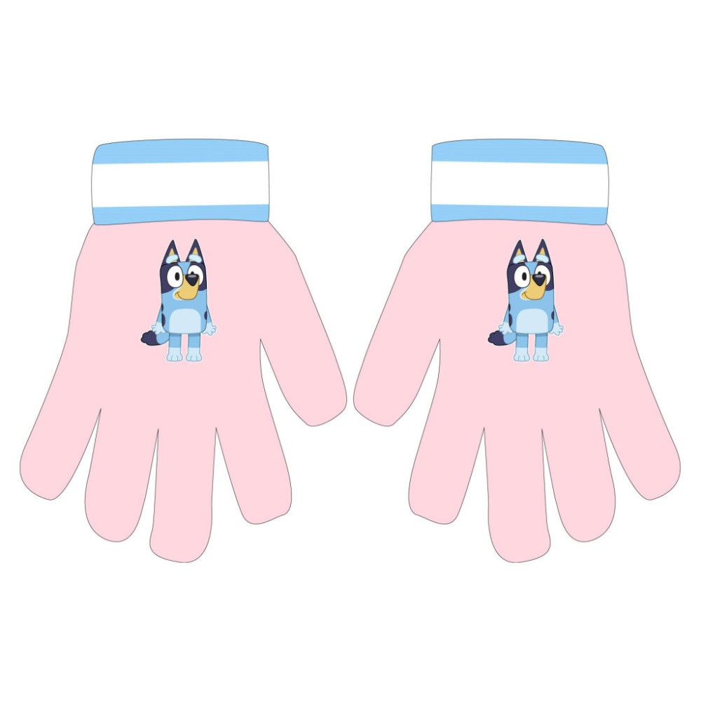 Bluey Pink children's gloves