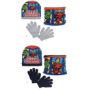 Avengers kids hat + snood + gloves set