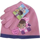 Doc McStuffins Hug Pink Disney Doc McStuffins children's hat + glove set 52 cm