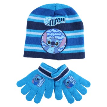 Disney Lilo and Stitch Cosmic Waves children's hat + glove set