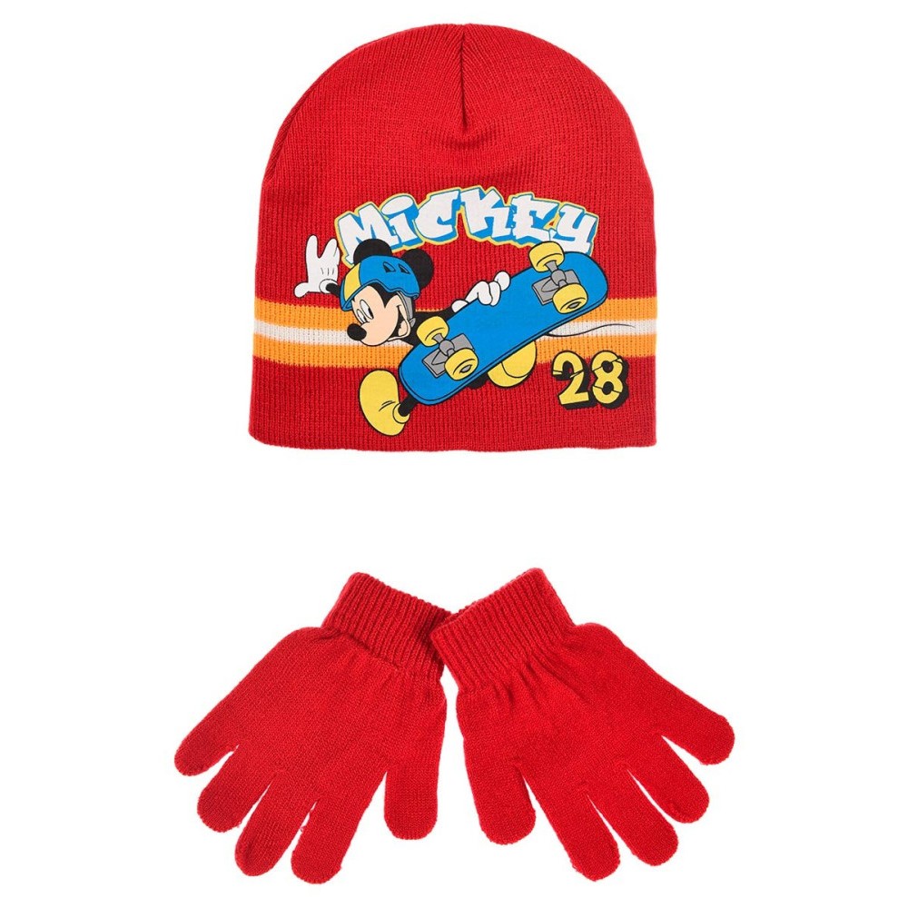 Disney Mickey  Skate children's hat + glove set 52 cm
