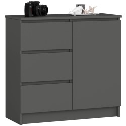 KOMODA K80 JERRY 1D 3SZ PK GRAFIT SZARY