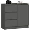 KOMODA K80 JERRY 1D 3SZ PK GRAFIT SZARY