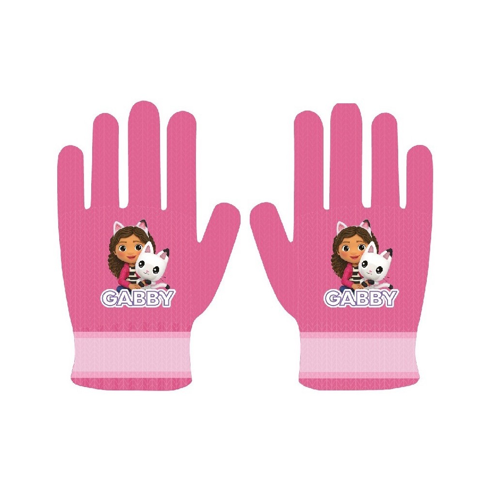 Gabby's Dollhouse Pink children's gloves