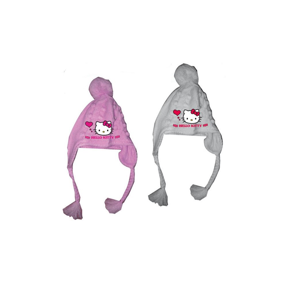 Hello Kitty children's knitted hat 52-54 cm