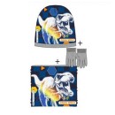 Jurassic World Attack Grey children's hat + snood + glove set 54 cm