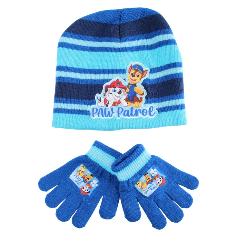 Paw Patrol Ready Winter children's hat + gloves set