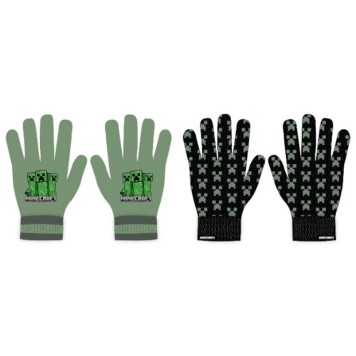 Minecraft Creeper children's gloves
