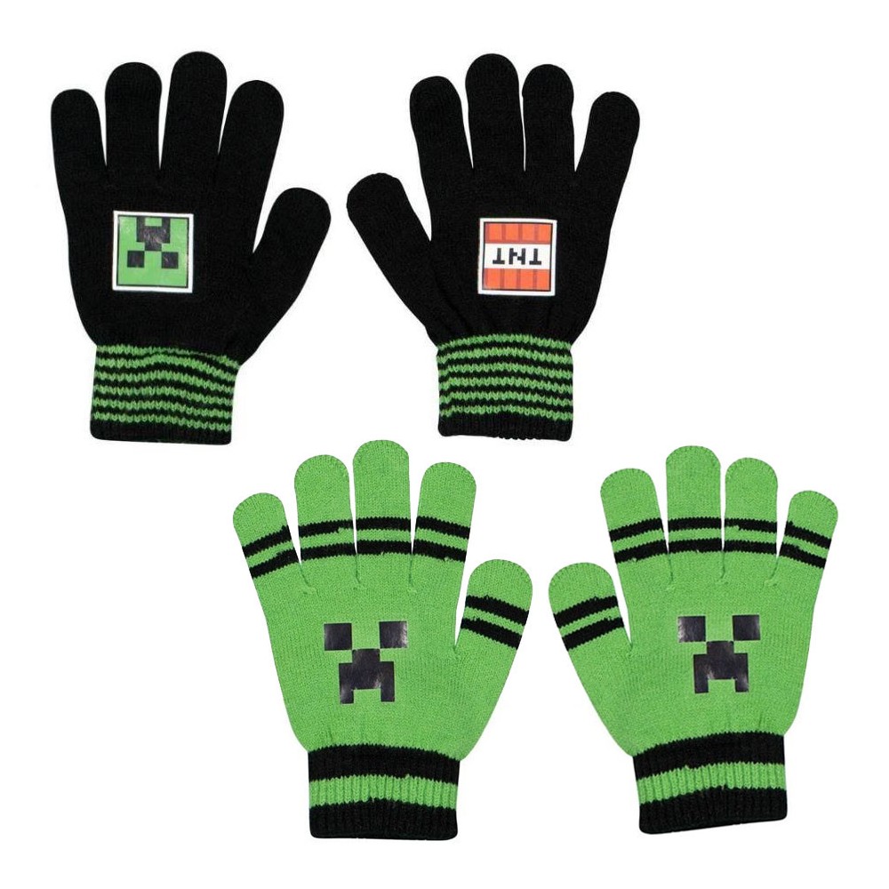 Minecraft kids gloves